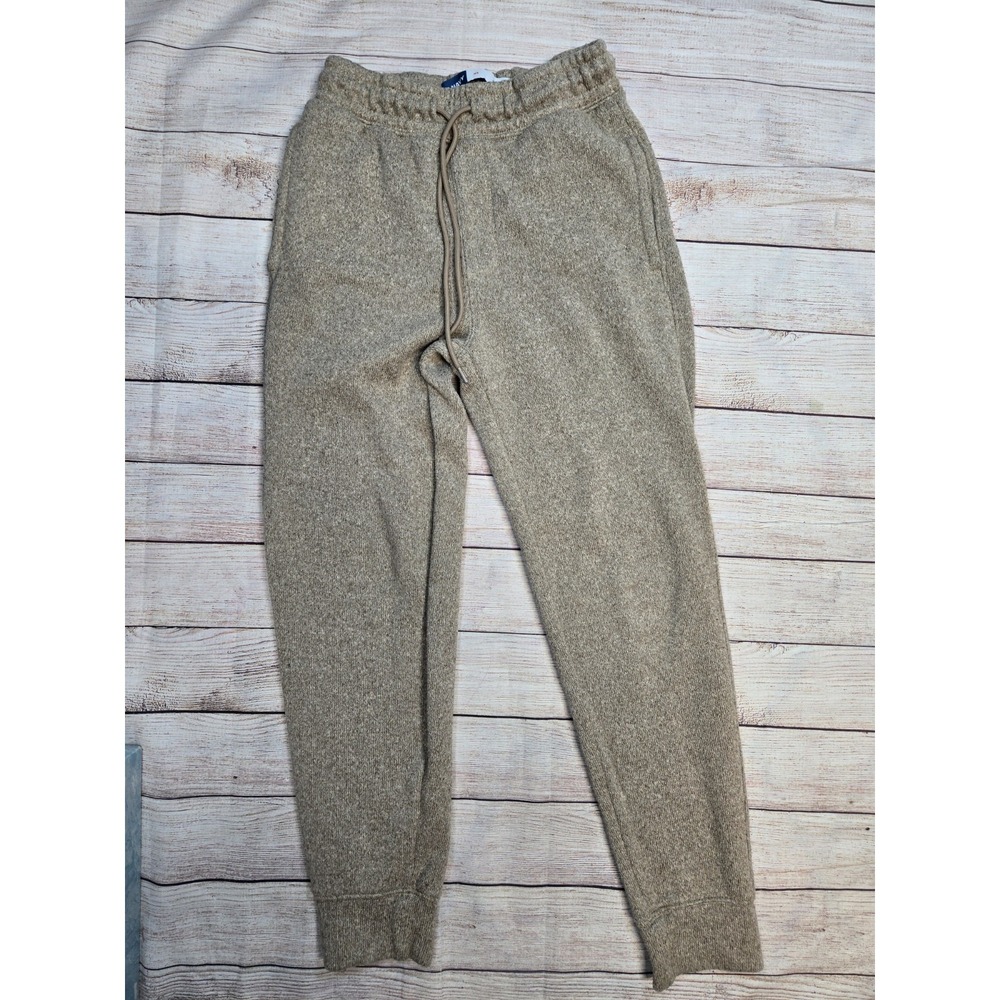 OLD NAVY Men's Sweater Fleece Jogger Pants Size XS Drawstring Oatmeal